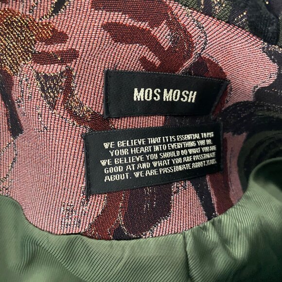 Mos Mosh Blake Flowered Jacquard Blazer Jacket Single Button s40 - Picture 8 of 10